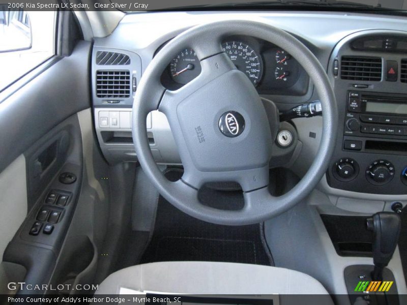 Clear Silver / Gray 2006 Kia Spectra LX Sedan