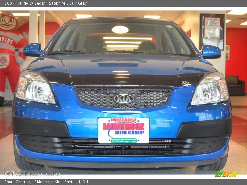 Sapphire Blue / Gray 2007 Kia Rio LX Sedan