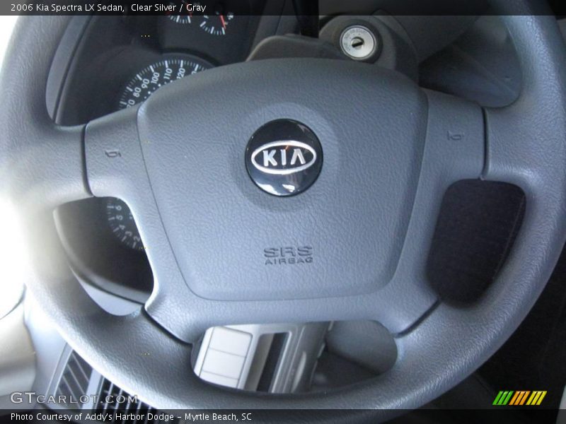 Clear Silver / Gray 2006 Kia Spectra LX Sedan