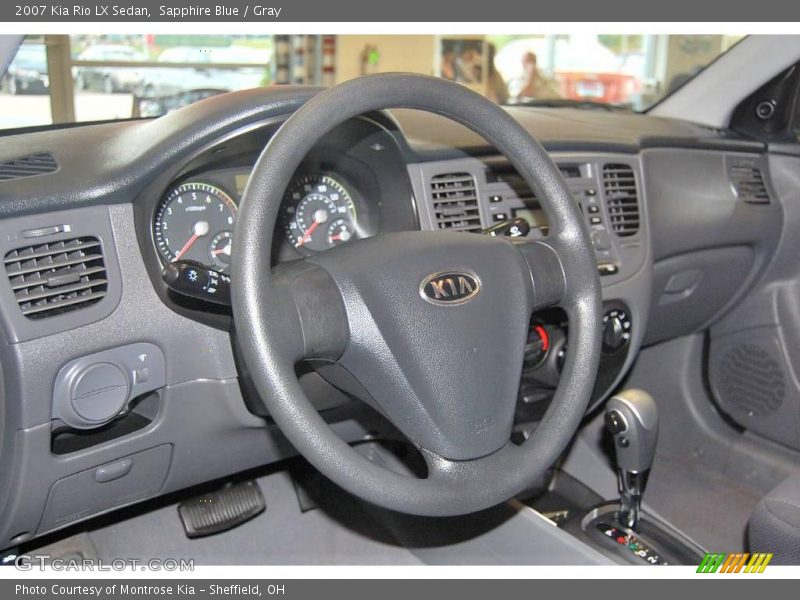 Sapphire Blue / Gray 2007 Kia Rio LX Sedan
