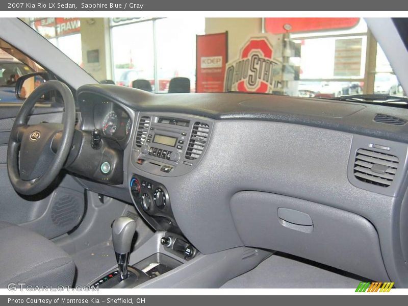 Sapphire Blue / Gray 2007 Kia Rio LX Sedan