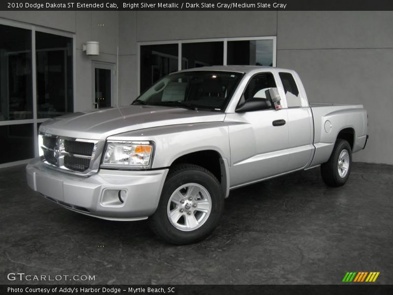 Bright Silver Metallic / Dark Slate Gray/Medium Slate Gray 2010 Dodge Dakota ST Extended Cab