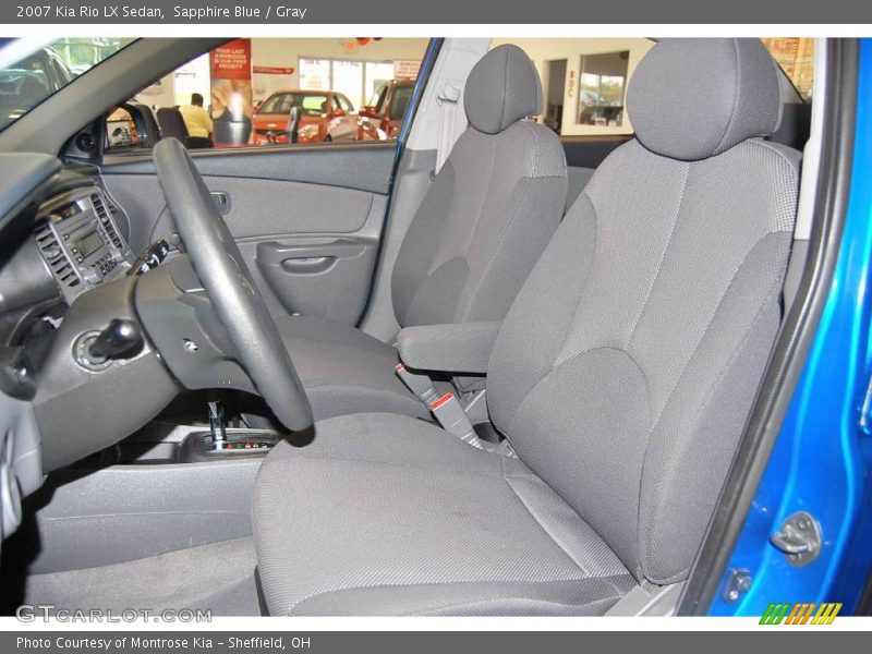 Sapphire Blue / Gray 2007 Kia Rio LX Sedan
