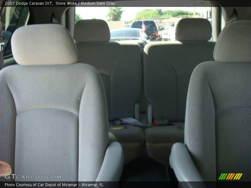 Stone White / Medium Slate Gray 2007 Dodge Caravan SXT