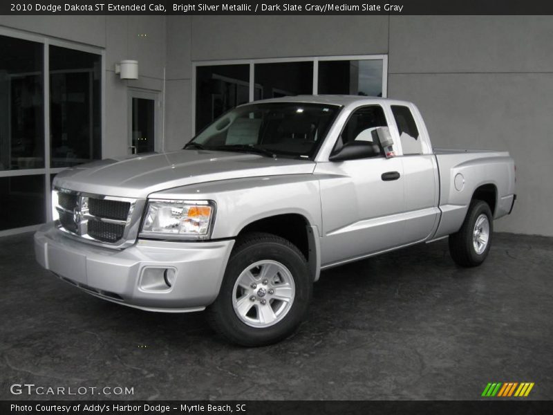 Bright Silver Metallic / Dark Slate Gray/Medium Slate Gray 2010 Dodge Dakota ST Extended Cab