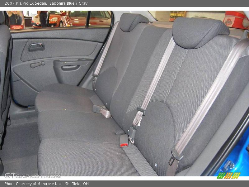 Sapphire Blue / Gray 2007 Kia Rio LX Sedan