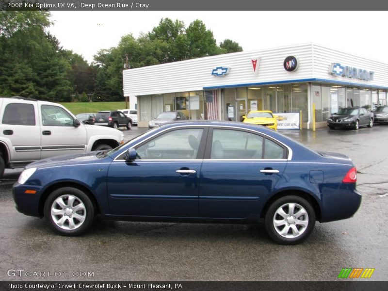 Deep Ocean Blue / Gray 2008 Kia Optima EX V6