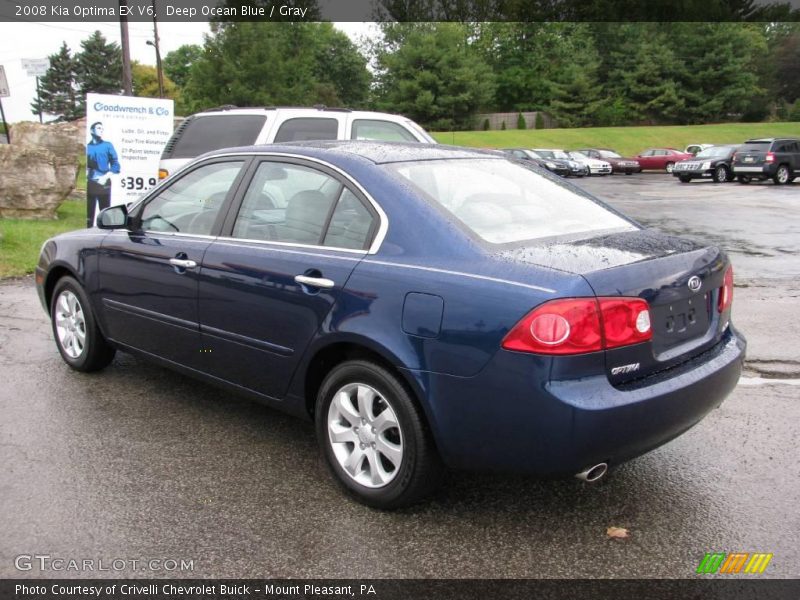 Deep Ocean Blue / Gray 2008 Kia Optima EX V6