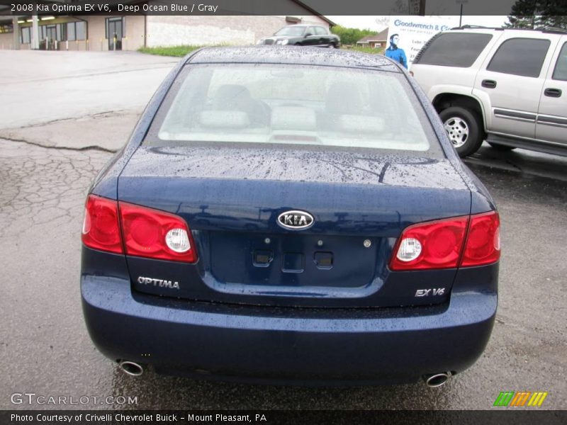 Deep Ocean Blue / Gray 2008 Kia Optima EX V6