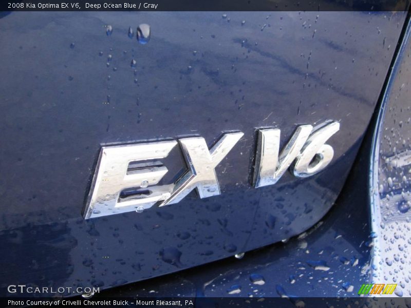 Deep Ocean Blue / Gray 2008 Kia Optima EX V6