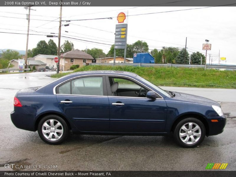 Deep Ocean Blue / Gray 2008 Kia Optima EX V6