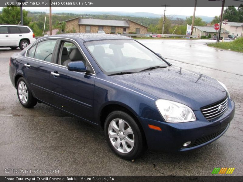 Deep Ocean Blue / Gray 2008 Kia Optima EX V6