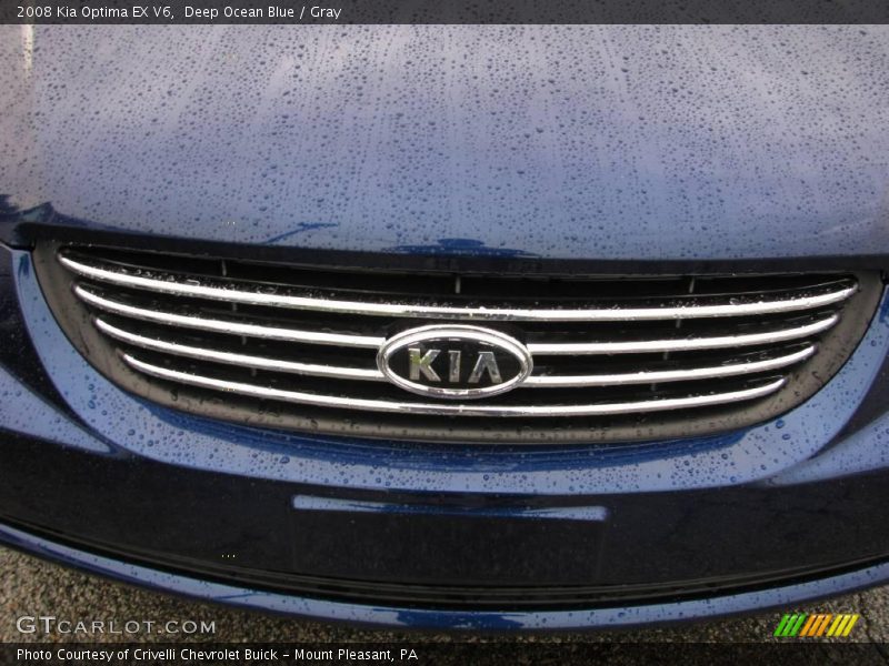 Deep Ocean Blue / Gray 2008 Kia Optima EX V6