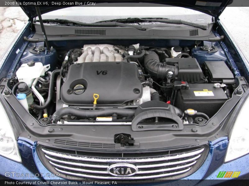 Deep Ocean Blue / Gray 2008 Kia Optima EX V6