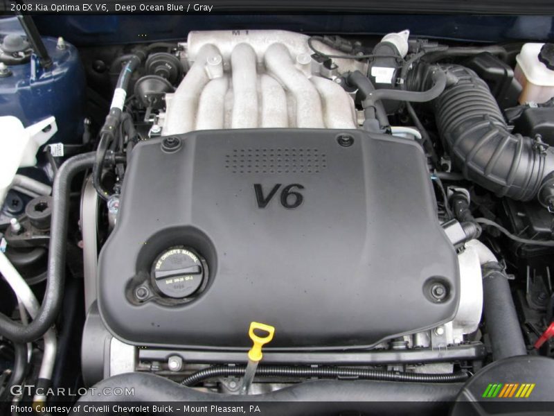 Deep Ocean Blue / Gray 2008 Kia Optima EX V6