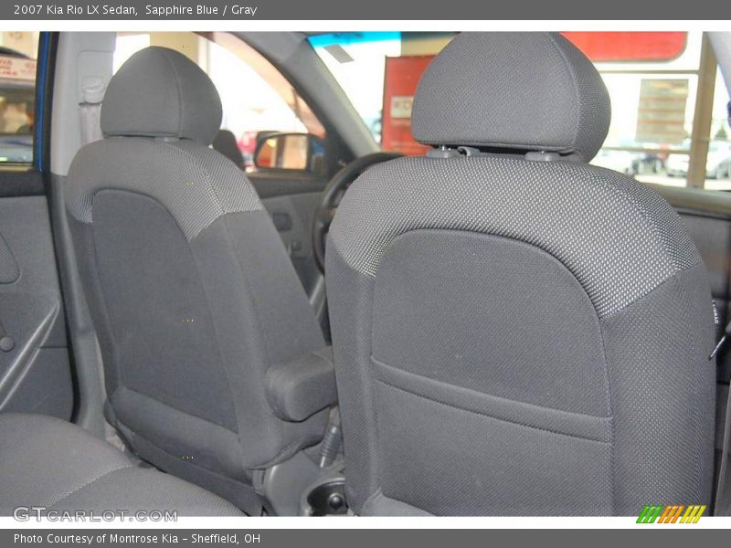 Sapphire Blue / Gray 2007 Kia Rio LX Sedan