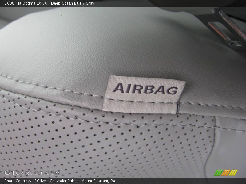 Deep Ocean Blue / Gray 2008 Kia Optima EX V6