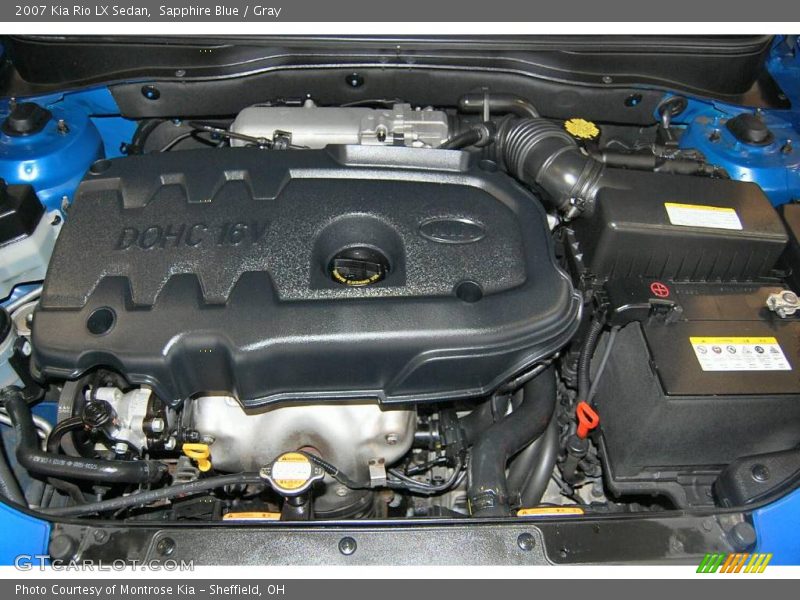 Sapphire Blue / Gray 2007 Kia Rio LX Sedan
