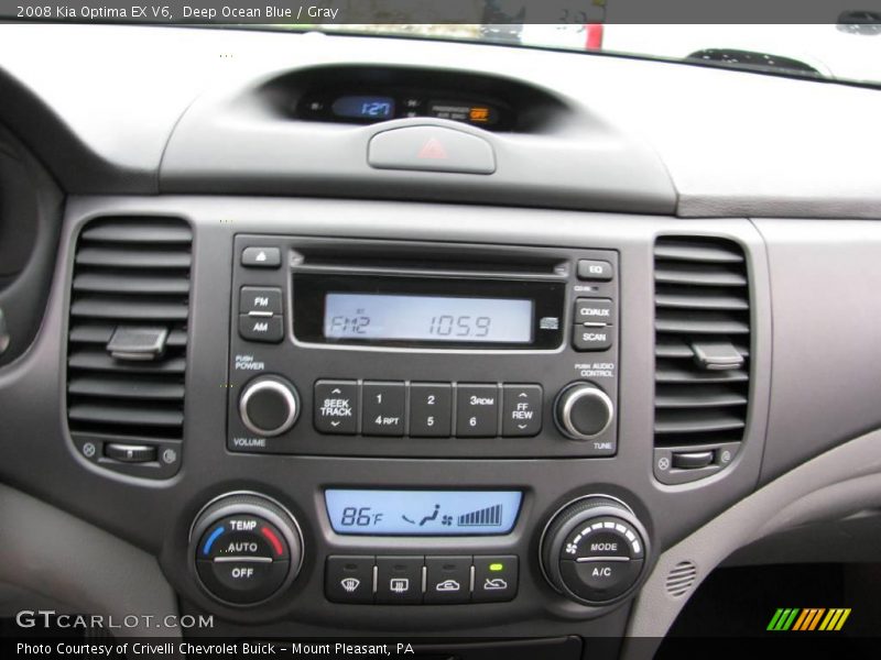 Deep Ocean Blue / Gray 2008 Kia Optima EX V6