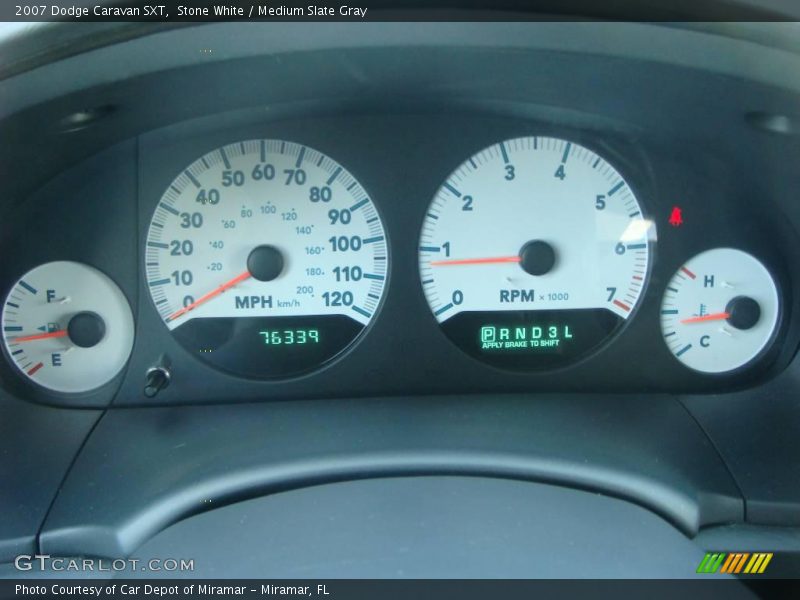 Stone White / Medium Slate Gray 2007 Dodge Caravan SXT