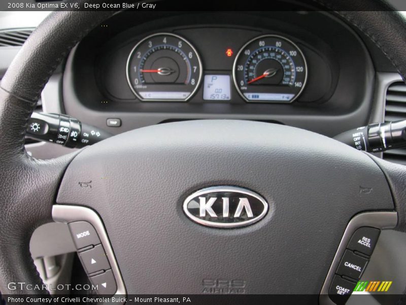 Deep Ocean Blue / Gray 2008 Kia Optima EX V6