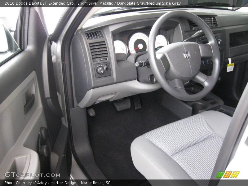 Bright Silver Metallic / Dark Slate Gray/Medium Slate Gray 2010 Dodge Dakota ST Extended Cab