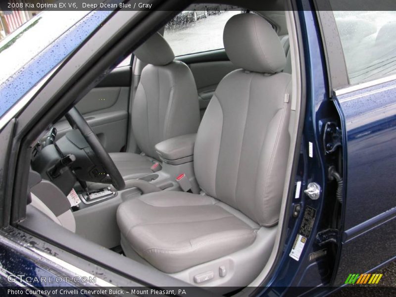 Deep Ocean Blue / Gray 2008 Kia Optima EX V6