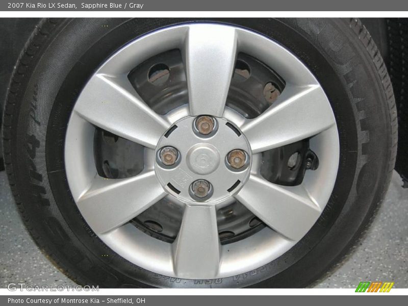 Sapphire Blue / Gray 2007 Kia Rio LX Sedan