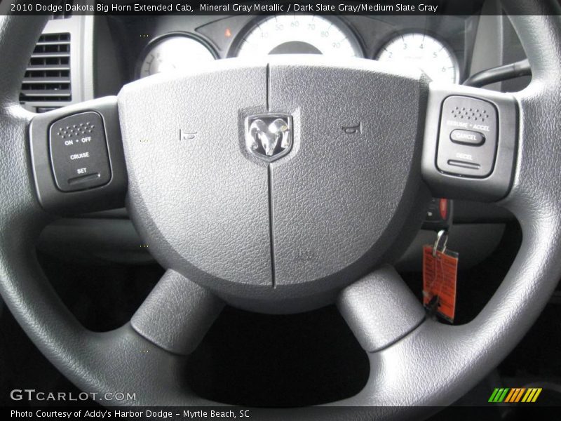 Mineral Gray Metallic / Dark Slate Gray/Medium Slate Gray 2010 Dodge Dakota Big Horn Extended Cab