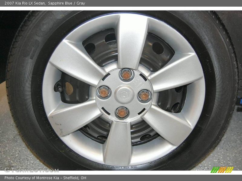 Sapphire Blue / Gray 2007 Kia Rio LX Sedan