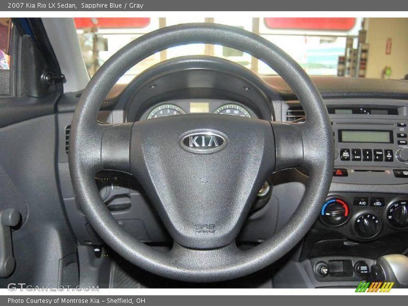 Sapphire Blue / Gray 2007 Kia Rio LX Sedan