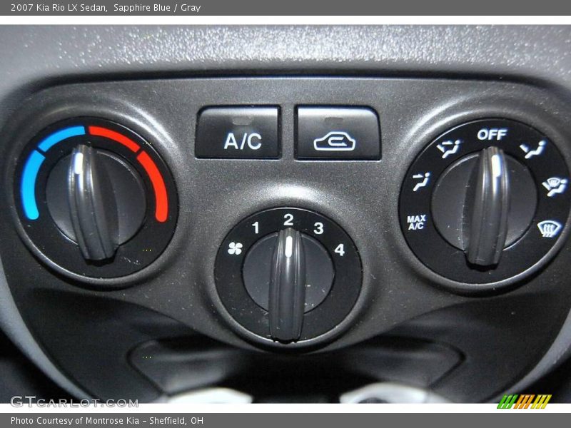 Sapphire Blue / Gray 2007 Kia Rio LX Sedan