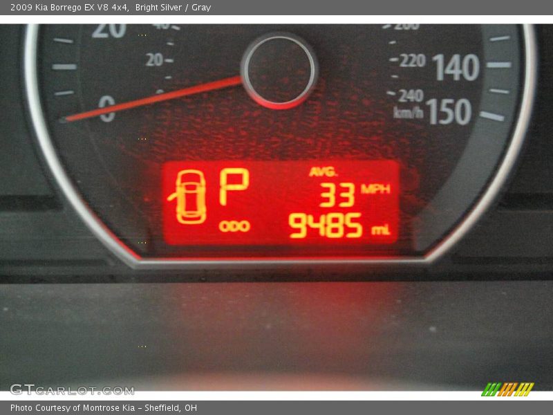 Bright Silver / Gray 2009 Kia Borrego EX V8 4x4