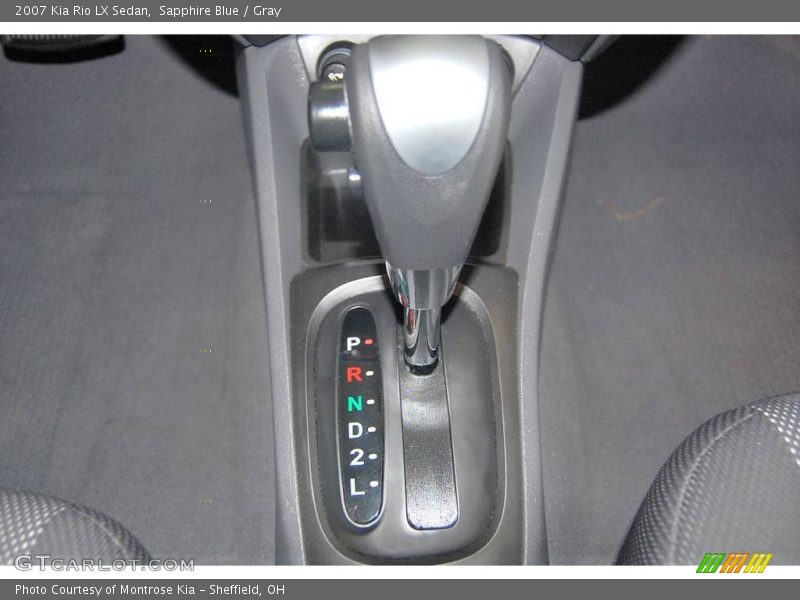 Sapphire Blue / Gray 2007 Kia Rio LX Sedan
