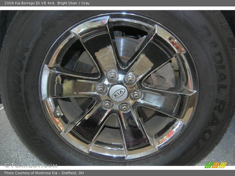 Bright Silver / Gray 2009 Kia Borrego EX V8 4x4