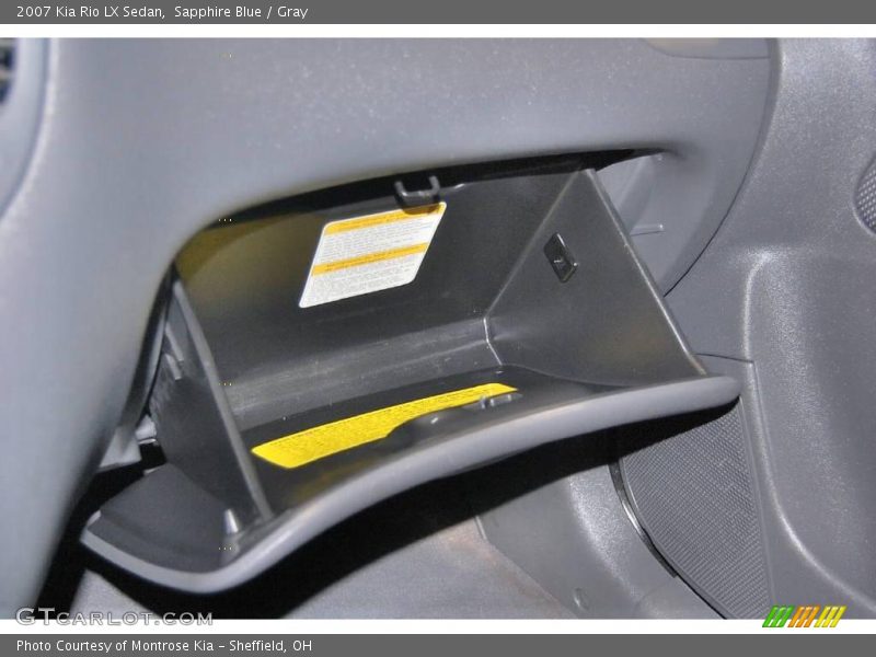 Sapphire Blue / Gray 2007 Kia Rio LX Sedan