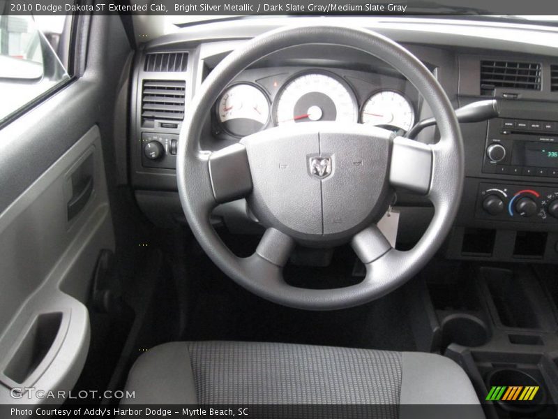 Bright Silver Metallic / Dark Slate Gray/Medium Slate Gray 2010 Dodge Dakota ST Extended Cab