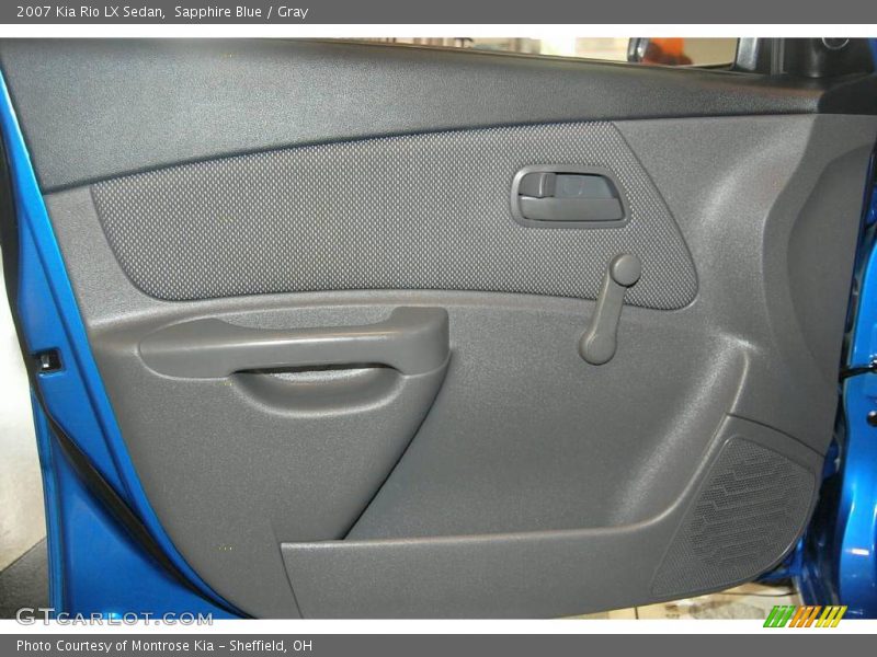Sapphire Blue / Gray 2007 Kia Rio LX Sedan