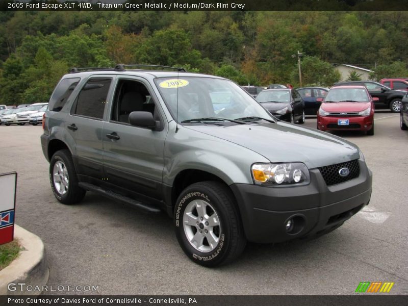 Titanium Green Metallic / Medium/Dark Flint Grey 2005 Ford Escape XLT 4WD