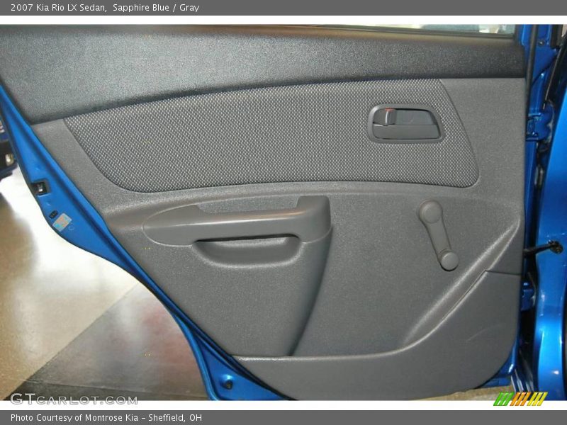 Sapphire Blue / Gray 2007 Kia Rio LX Sedan