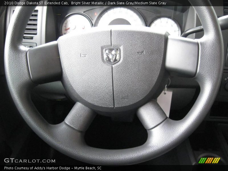 Bright Silver Metallic / Dark Slate Gray/Medium Slate Gray 2010 Dodge Dakota ST Extended Cab