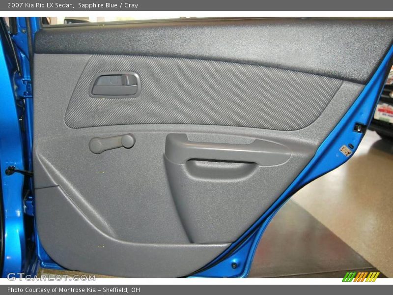 Sapphire Blue / Gray 2007 Kia Rio LX Sedan