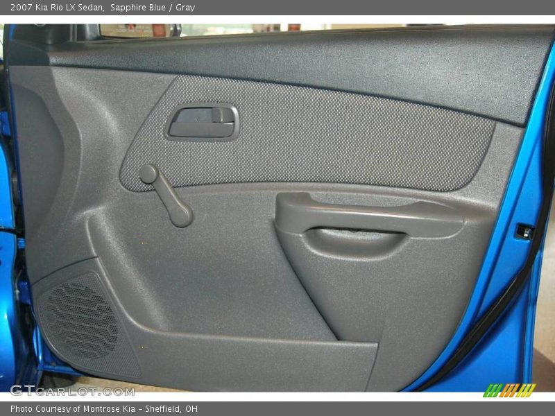 Sapphire Blue / Gray 2007 Kia Rio LX Sedan