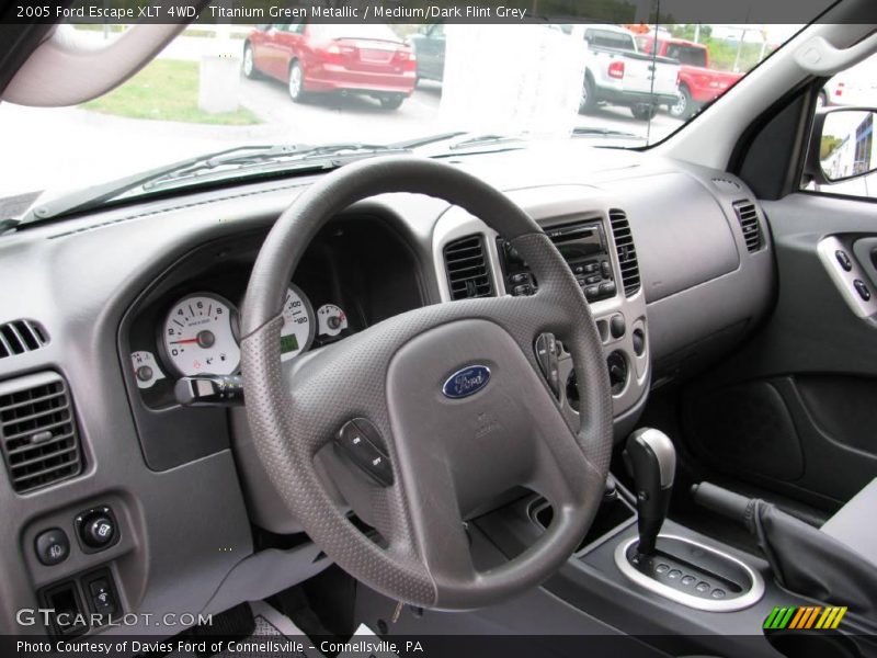 Titanium Green Metallic / Medium/Dark Flint Grey 2005 Ford Escape XLT 4WD