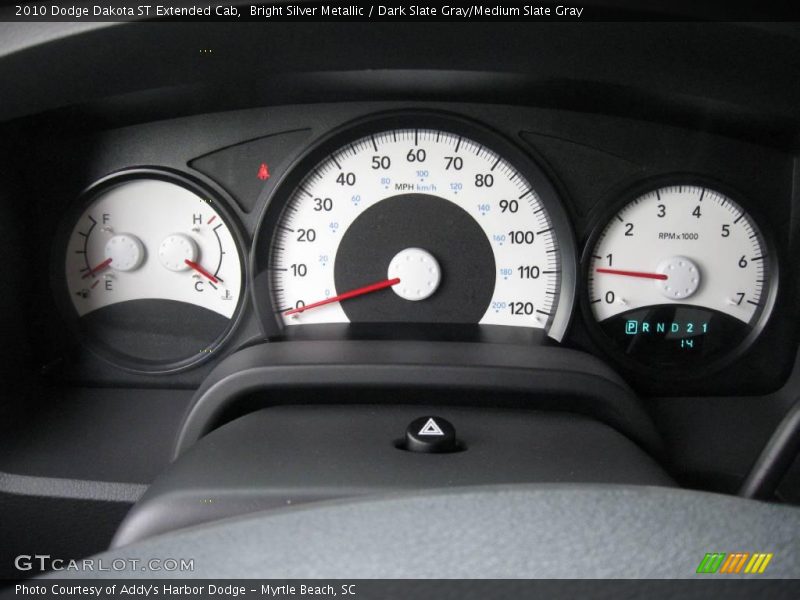 Bright Silver Metallic / Dark Slate Gray/Medium Slate Gray 2010 Dodge Dakota ST Extended Cab