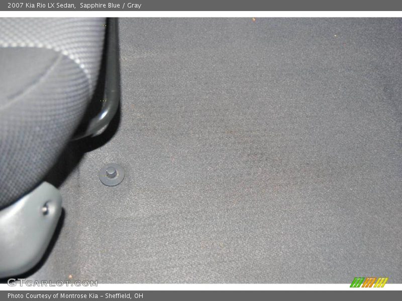 Sapphire Blue / Gray 2007 Kia Rio LX Sedan