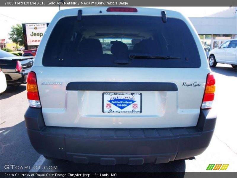 Gold Ash Metallic / Medium/Dark Pebble Beige 2005 Ford Escape XLT