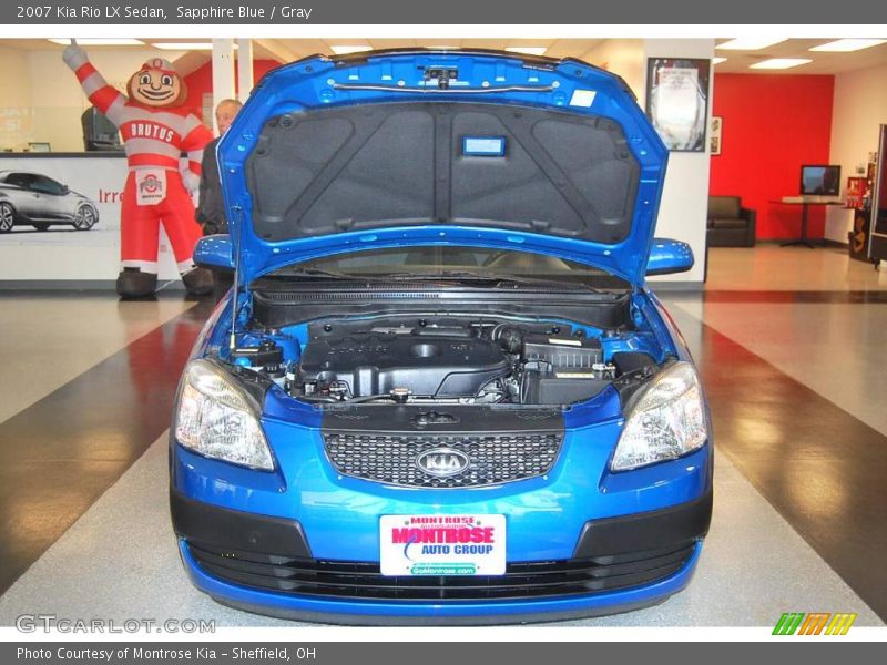 Sapphire Blue / Gray 2007 Kia Rio LX Sedan