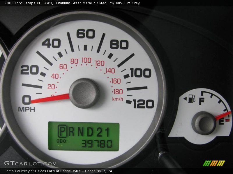 Titanium Green Metallic / Medium/Dark Flint Grey 2005 Ford Escape XLT 4WD