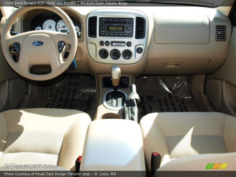 Gold Ash Metallic / Medium/Dark Pebble Beige 2005 Ford Escape XLT